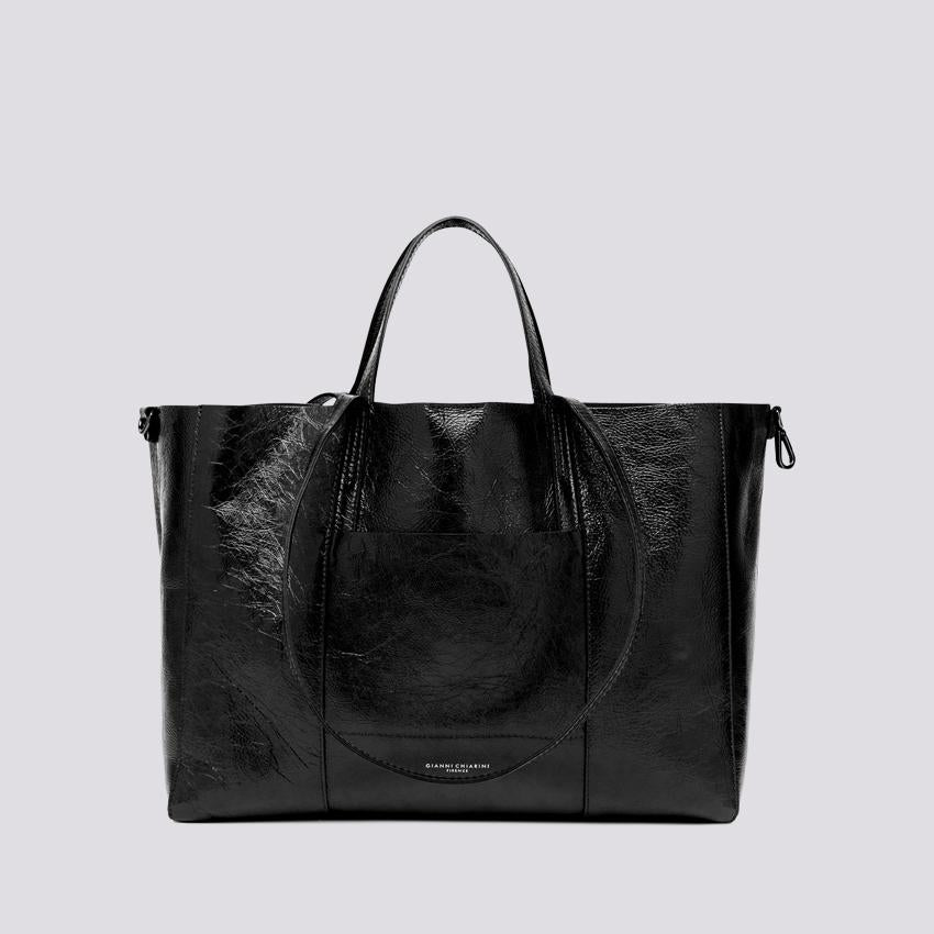 Borsa Super Light in Naplack nero