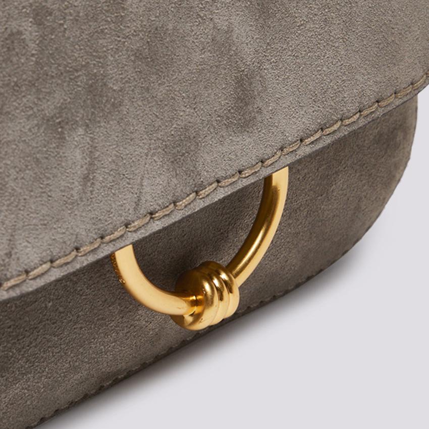 BORSA tracolla Meg In suede light grey