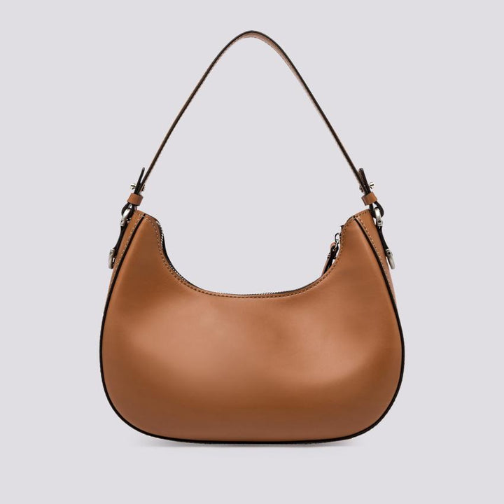 BORSA Bianca in PELLE spazzolata nocciola