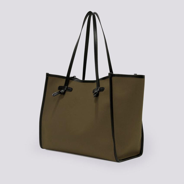 Borsa Shopping Marcella in canvas militare