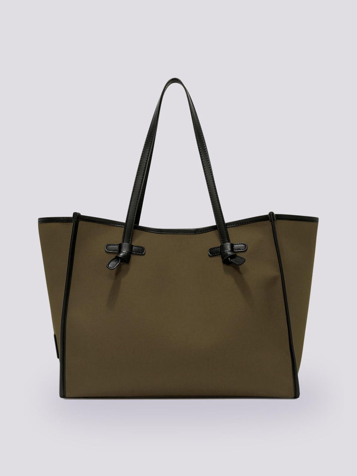 Borsa Shopping Marcella in canvas militare